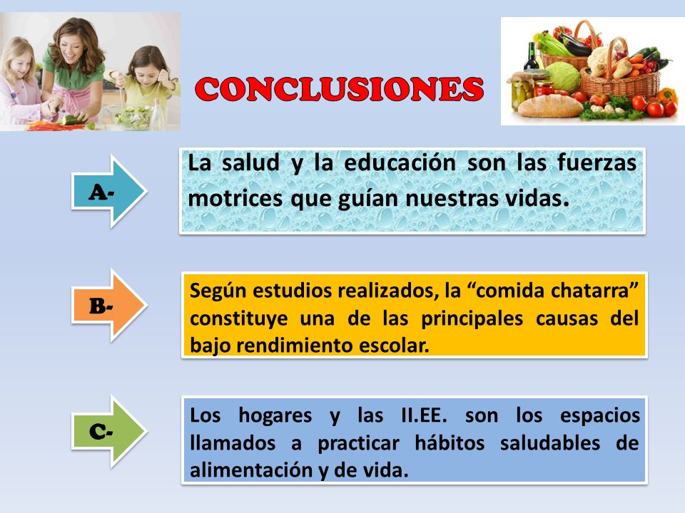 Causas de comer saludable